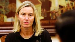 Federica Mogherini, durante un acto en Vietnam en el año 2019