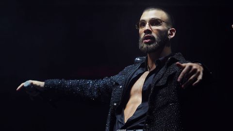 Manuel Turizo, en un momento de su actuaci�n en el Coliseum de A Coru�a
