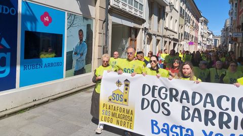La manifestación recorrió la ciudad desde A Milagrosa hasta el centro