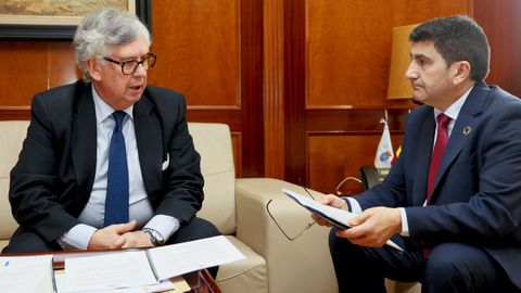 El delegado del Gobierno en Galicia, Pedro Blanco, se reuni� con el presidente de la Confederaci�n de Empresarios de Galicia (CEG), Juan Manuel Vieites