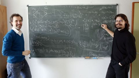 Carlos Salgado y Diego Martínez Santos, físicos de partículas.