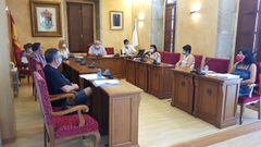 Imagen del pleno extraordinario celebrado en Outeiro de Rei