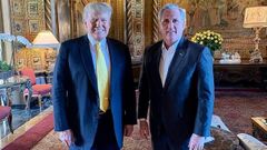 Cita en Florida. El l�der de la minor�a republicana de la C�mara Baja, Kevin McCarthy, visit� a Trump en su mansi�n Mar-a-Lago para reconciliarse con �l y estudiar c�mo el partido puede lograr la mayor�a  en los comicios legislativos de mitad de mandato