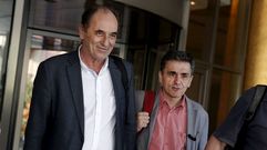 George Stathakis, ministro griego de Economa, y Euclid Tsakalotos, titular de Finanzas