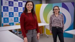 ARIANA.Ariana (izquierda) trabaja ahora en Aenor y Marta es tcnica de intermediacin