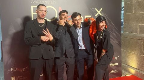 Los miembros de Dirty Suc, en la alfombra roja