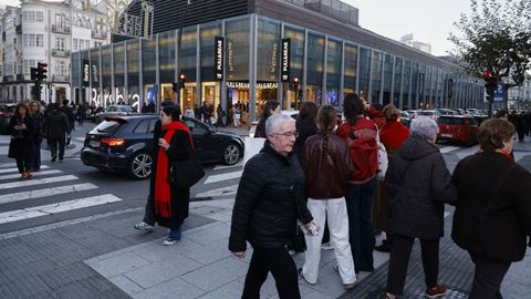 Entorno de la plaza de Lugo durante la jornada de este s�bado. 
