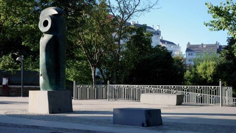 Obra del peregrino y Ponte Ribeira, en Sarria