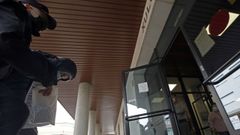El detenido por la presunta agresi�n de Coco, en el momento de pasar a disposici�n judicial