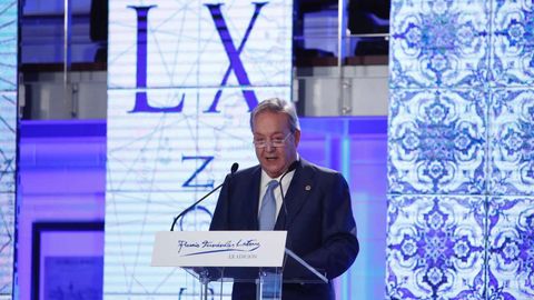 Santiago Rey Fernndez-Latorre, durante su discurso