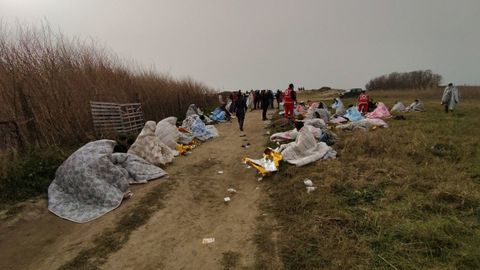 Imagenes de los cuerpos rescatados tras el naufragio en Cutro, Italia