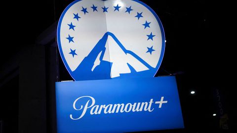 Logo de Paramount+ en la Comic-Con de San Diego
