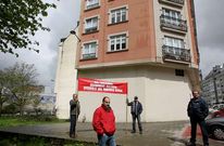 Protesta de los propietarios de las parcelas afectadas en mayo del 2012.
