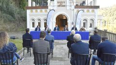 Firma del convenio de termalismo saludable de la Diputaci�n.
