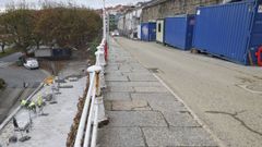 Casetas de las obras de la calle de la Iglesia
