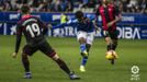 Yoel Barcenas Real Oviedo Reus Carlos Tartiere.Yoel Brcenas dispara a portera en la primera mitad