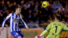 Luisinho, en el partido contra el Lugo