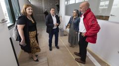 Las autoridades supervisaron el avance de los trabajos.