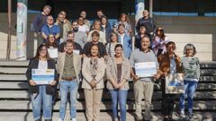 Participantes del programa con Ana Ortiz y la alcaldesa de Moa�a.