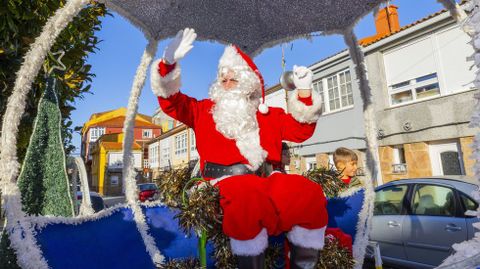 Pap� Noel, durante uno de sus recorridos por Camari�as 
