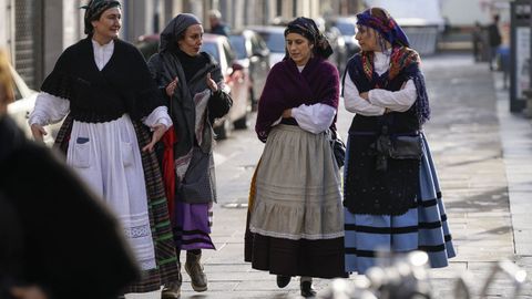 Xinzo se visti de poca para el domingo oleiro.