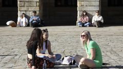 Ambiente soleado en Santiago el pasado marzo