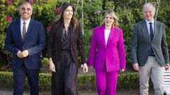 De izquierda a derecha, �ngel Moldes, alcalde de Poio y Vicepresidente de la Fegamp; Natalia Prieto, directora xeral de Administraci�n Local; Ana Ramos, secretaria municipal;  y Jose Antonio Rueda, presidente de Cosital e interventor municipal.