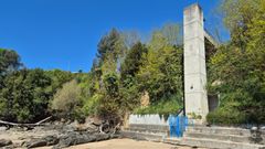 As� es playa de Lago, en el Concello de Mi�o