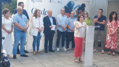 Estefana Padulls pronunciando o pregn inaugural