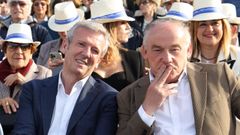 Alfonso Rueda y Miguel Lorenzo, en un mitin en A Coru�a en el 2023
