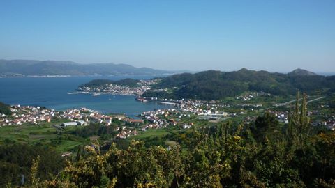 Vistas desde el mirador Costa Grande, en Muros