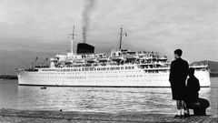 Imagen de Raniero Fern�ndez tomada en Vigo�en 1955