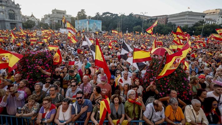 Imagen general de la manifestaci�n a favor de Ceuta en Madrid