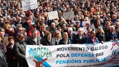 Concentraci�n jubilados en defensa de las pensiones