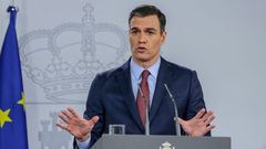 Declaraci�n institucional de Pedro S�nchez