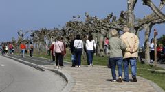 En imagen de archivo, carril bici de la playa de A Rapadoira, en Foz