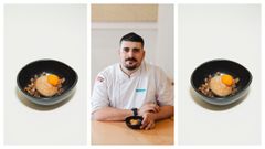 Adri�n P�rez de Sinxelo, con la tapa a concurso.