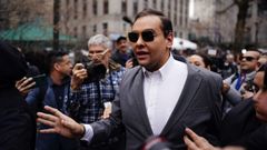 El congresista George Santos, a su llegada a un tribunal de Nueva York el pasado 4 de mayo.