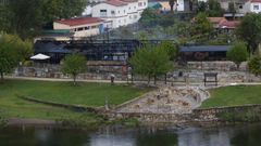 Estado en el que quedaron las instalaciones de A Chavasqueira tras el incendio, registrado en abril del 2024