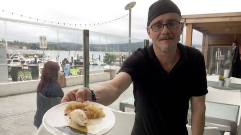 Miguel �ngel L�pez, en su etapa de chef en el restaurante N�utico