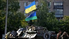 Tanques ucranianos en Slaviansk