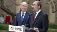 El presidente de Arag�n, Javier Lamb�n