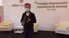Nacho Manzano, chef asturiano con dos estrellas Michelin, recibe el galard�n Asturmanager, en Gij�n