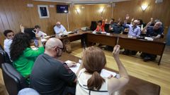 Votaci�n en el Concello de Sarria en el pleno de organizaci�n