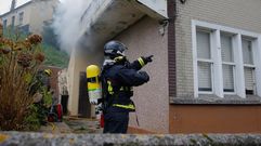 Incendio en una casa de O Burgo 