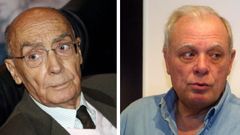 Retratos de los escritores portugueses Jos� Saramago (Azinhaga, Goleg�, Santar�m, 1922-T�as, Lanzarote, 2010) y Ant�nio Lobo Antunes (Lisboa, 1942-2026).