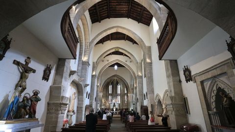 Interior de la iglesia de San Pedro tras la reforma