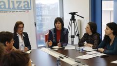Ana Pont�n, portavoz nacional del BNG, en el espacio Pensar Galiza