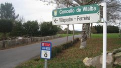 Carretera de Lanz�s a Riopedre, en Vilalba, perteneciente a la red viaria de la Diputaci�n