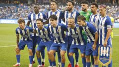 Formaci�n con la que el Deportivo inici� el partido ante el Real Madrid por el Trofeo Teresa Herrera.
